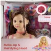 Fanny Dukkehoved Til Make Up - Brunette - Happy Friend