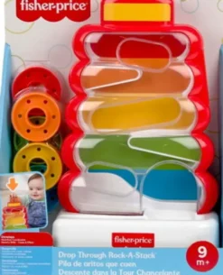 Fisher-Price - Drop Through Rock-A-Stack - Møntfald Stabeltårn