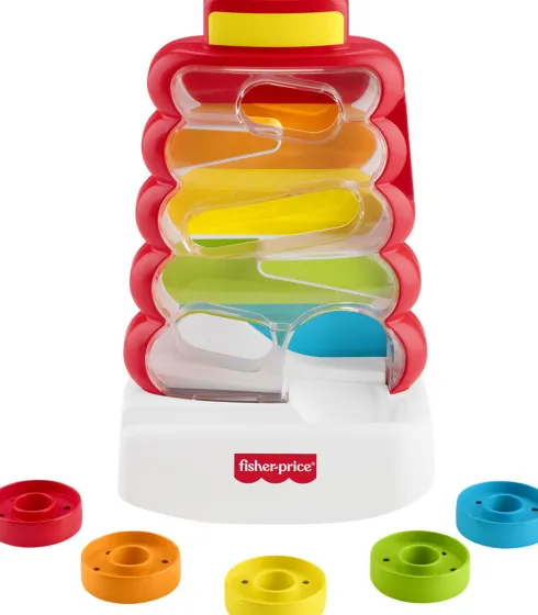 Fisher-Price - Drop Through Rock-A-Stack - Møntfald Stabeltårn