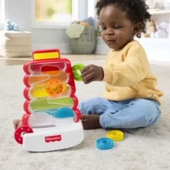 Fisher-Price - Drop Through Rock-A-Stack - Møntfald Stabeltårn