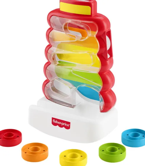 Fisher-Price - Drop Through Rock-A-Stack - Møntfald Stabeltårn