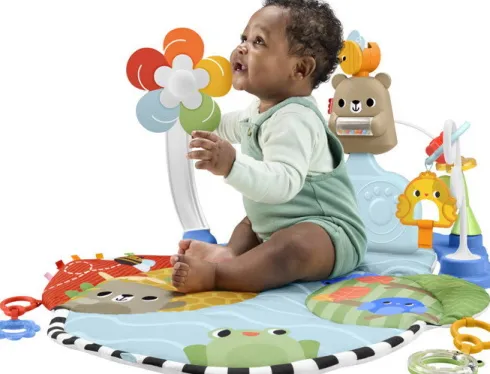 Fisher-Price - 3-In-1 Kick & Sway Activity Gym - Aktivitetstæppe
