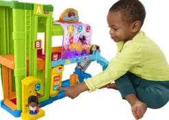 Fisher-Price - Little People - Bilvask Og Værksted Med Lys Og Musik - Nordisk