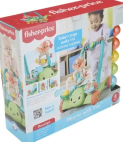 Fisher-Price - Moves With You Turtle Walker - Skildpadde Gåvogn