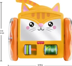 Fisher-Price - Pets Crawl-After Kitty Mirror - Aktivitetsspejl