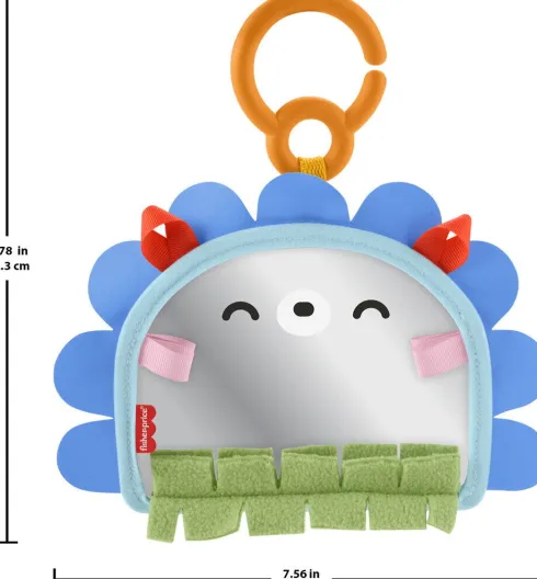 Fisher-Price - Prop 'N Go Portable Mirror - Aktivitetsspejl Pindsvin