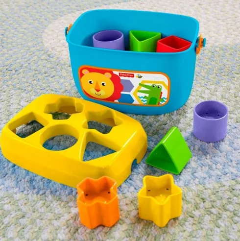 Fisher-Price - Puttekasse - Babys Første Klodser - 10 Klodser