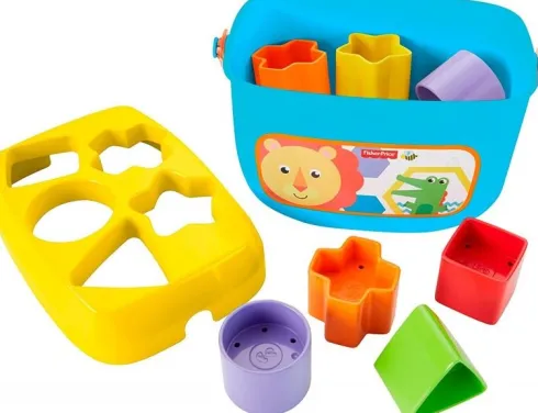Fisher-Price - Puttekasse - Babys Første Klodser - 10 Klodser