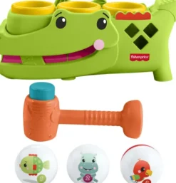 Fisher-Price - Sit & Top Rolligator - Alligator Legetøj Med Bolde