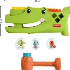 Fisher-Price - Sit & Top Rolligator - Alligator Legetøj Med Bolde