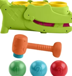 Fisher-Price - Sit & Top Rolligator - Alligator Legetøj Med Bolde