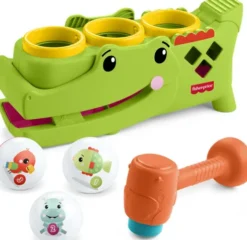 Fisher-Price - Sit & Top Rolligator - Alligator Legetøj Med Bolde