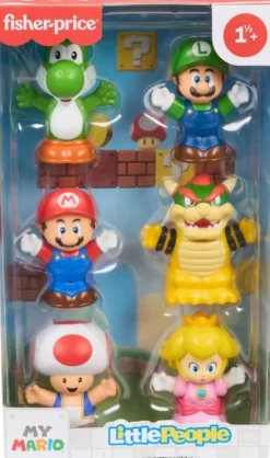 Fisher-Price - Super Mario Figur Sæt - My Mario - 6-Pak
