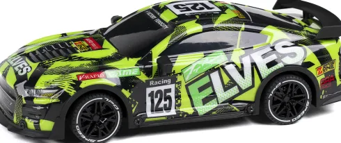Fjernstyret Bil Med Lys - Elves - 1:18 - 2,4 Ghz - Grøn