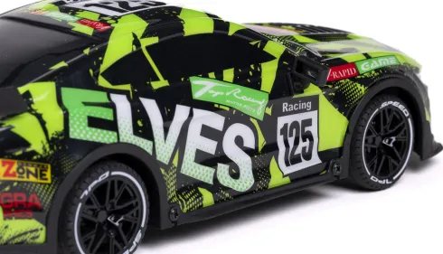 Fjernstyret Bil Med Lys - Elves - 1:18 - 2,4 Ghz - Grøn