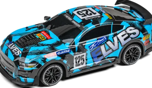 Fjernstyret Bil Med Lys - Elves - 1:18 - 2,4 Ghz - Blå