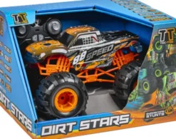 Fjernstyret Bil Med Lys Og Lyd - Speed Dirt Stars - 1:12 - Orange
