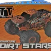 Fjernstyret Bil Med Lys Og Lyd - Monster Dirt Stars - 1:12 - Grøn