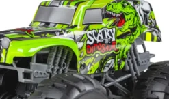 Fjernstyret Bil Med Lys Og Lyd - Monster Dirt Stars - 1:12 - Grøn