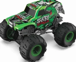 Fjernstyret Bil Med Lys Og Lyd - Monster Dirt Stars - 1:12 - Grøn