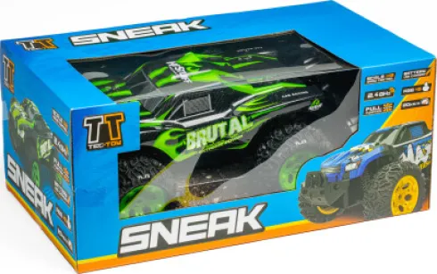 Fjernstyret Offroad Bil - Sneak Brutal - 1:12 - 2,4 Ghz - Grøn