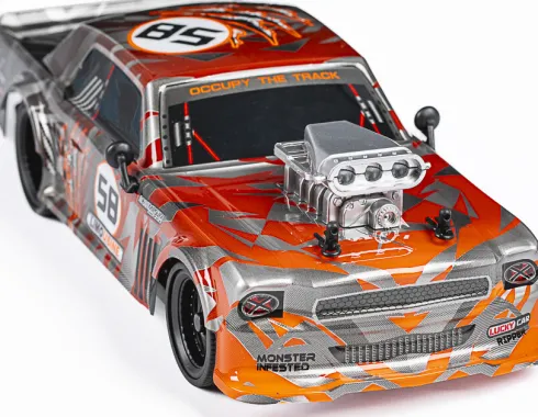 Fjernstyret Racerbil - Extreme Racing - 1:16 - 2,4 Ghz - Orange