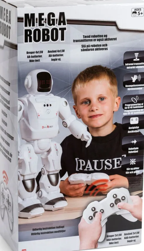 Fjernstyret Robot Legetøj Med Lyd - Programmering - 40 CM