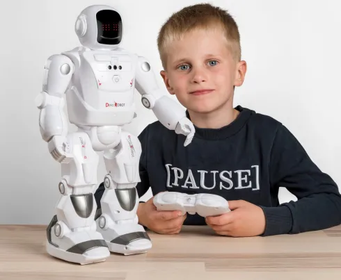 Fjernstyret Robot Legetøj Med Lyd - Programmering - 40 CM
