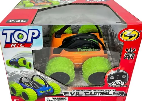 Fjernstyret Stuntbil - Evil Tumbler - 2,4 Ghz - Orange - Yinrun