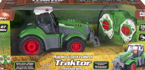 Fjernstyret Traktor Med Lys - 1:24 - Bull