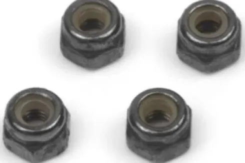 Flanged Lock Nut M2.5 - 4Pcs - Mv150729 - Maverick Rc