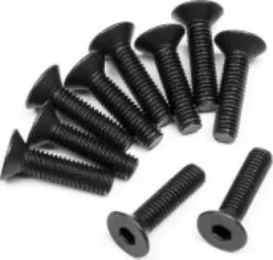 Flat Head Screw M3X12Mm - 10Pcs - Mv29093 - Maverick Rc