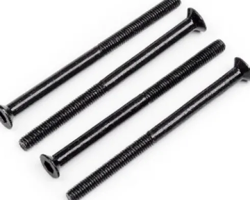 Flat Head Screw Shaft M3X20X45 4Pcs - Hex - Mv29084 - Maverick Rc