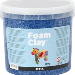 Foam Clay - Blå - Modellervoks I Spand - 560 G