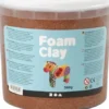 Foam Clay - Brun - Modellervoks I Spand - 560 G