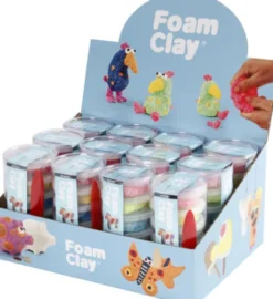 Foam Clay - Glitterfarver - Metallicfarver - 12 Sæt