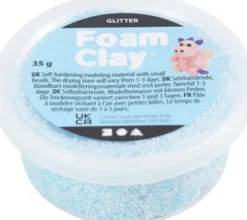 Foam Clay - Glitter - Lyseblå - 35 G