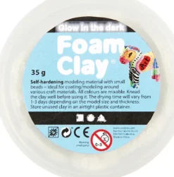 Foam Clay - Glow In The Dark - Modellervoks - 35 G