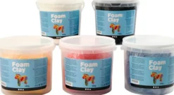 Foam Clay - Modellervoks Sæt - Primærfarver - 5X560 G