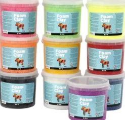 Foam Clay - Modellervoks Sæt - 10X560 G - Assorteret