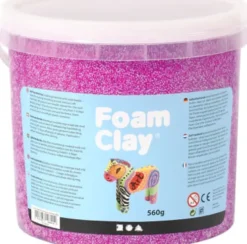 Foam Clay - Neon Lilla - Modellervoks I Spand - 560 G