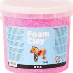 Foam Clay - Neon Pink - Modellervoks I Spand - 560 G