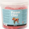 Foam Clay - Rød - Modellervoks I Spand - 560 G