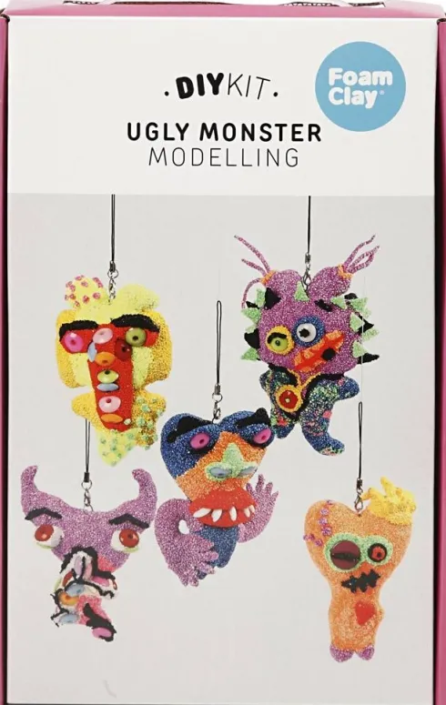 Foam Clay - Ugly Monsters Modellervoks DIY Sæt