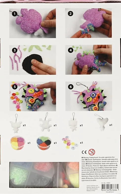 Foam Clay - Ugly Monsters Modellervoks DIY Sæt
