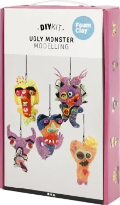 Foam Clay - Ugly Monsters Modellervoks DIY Sæt