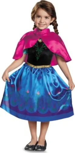Frost - Anna Kostume Til Børn - 104 CM