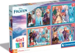 Frost Puslespil - Disney - Super Color - Clementoni - 4 Stk