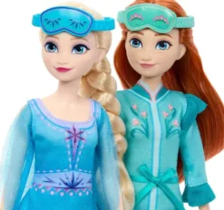 Frozen - Slumber Sister Set - Anna Og Elsa Dukker - Mattel Jml08