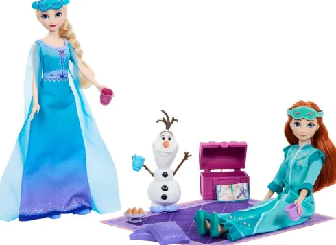Frozen - Slumber Sister Set - Anna Og Elsa Dukker - Mattel Jml08